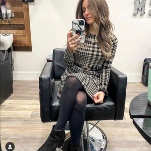 Zara gingham dress size small